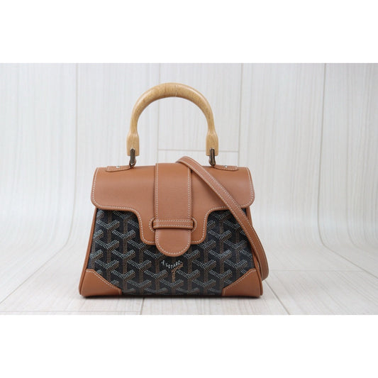 Rank SA| Goyard Mini Saigon Hand Bag With Shoulder Bag Brown |S24071401