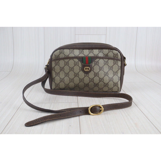 Rank AB | GUCCI Vintage GG Campus Camera Shoulder Bag |23060608