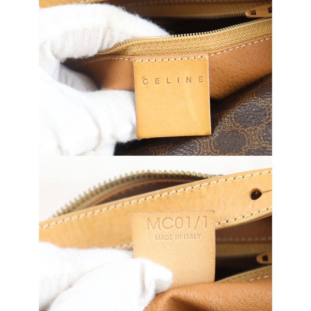 Rank AB | CELINE Macadam Handbag |23090749