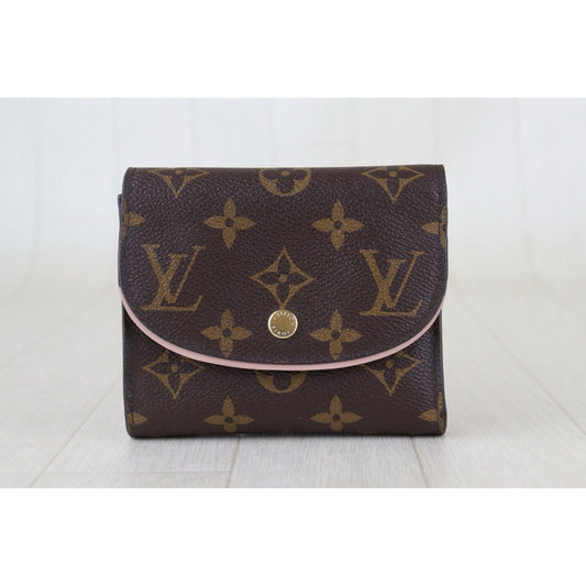 Include Entrupy Certificate of Authenticity|Good ( Rank AB)| Louis Vuitton Monogram Ariane Wallet Rose Ballerine|S26090409