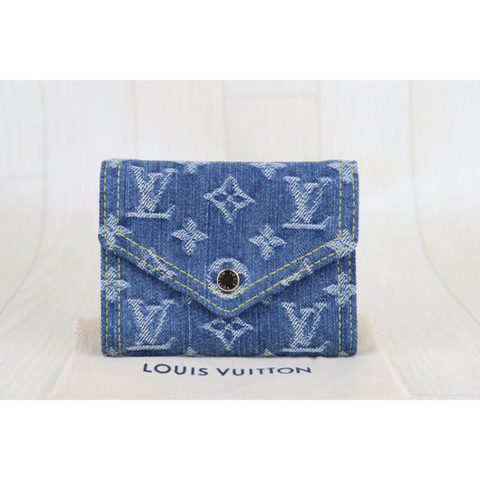 Excellent(Rank SA)|LV Monogram Denim Wallet IC Chips Model|S25092203