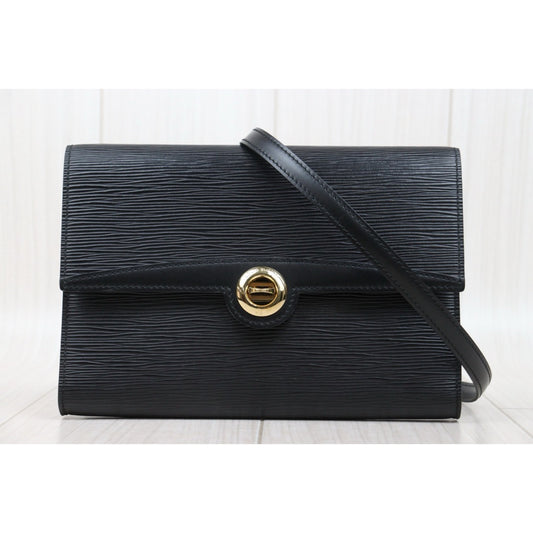 Very Good ( Rank A) | LV Epi Pochette Arches 2WAY Clutch Bag Shoulder Bag Black|25061702