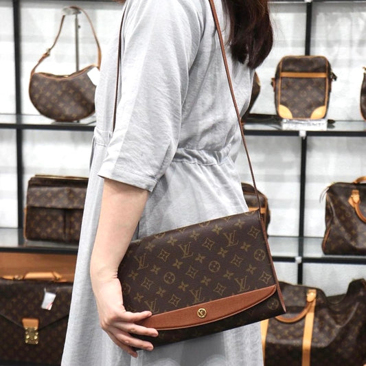 Rank A | LV Monogram Bordeaux GM Shoulder Bag |23121103