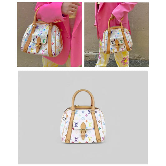 Very Good ( Rank A) | LV Takashi Murakam Multi Monogram Bowling Bag Hand Bag |H25031201