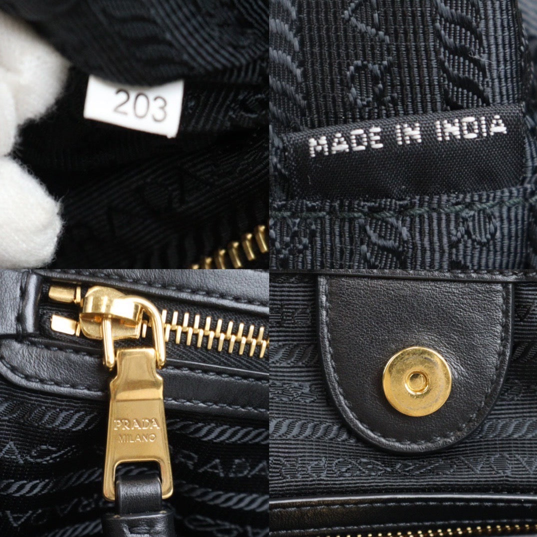 Rank A|Prada Nylon Tote Bag Black|23101005