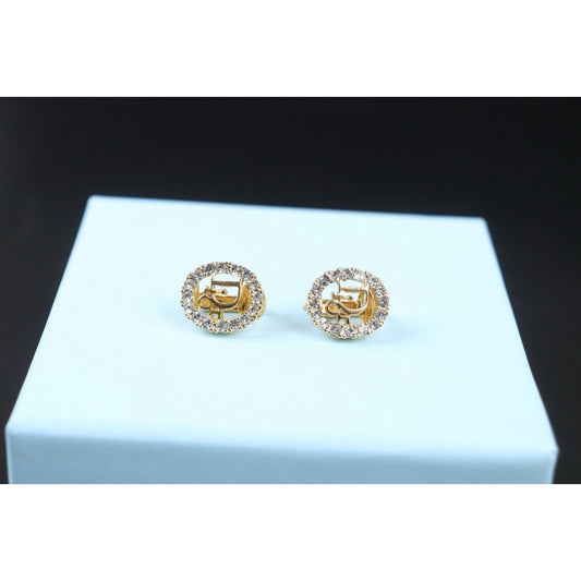 Very Good ( Rank A)| Dior CD Earring Gold Plated|24082905