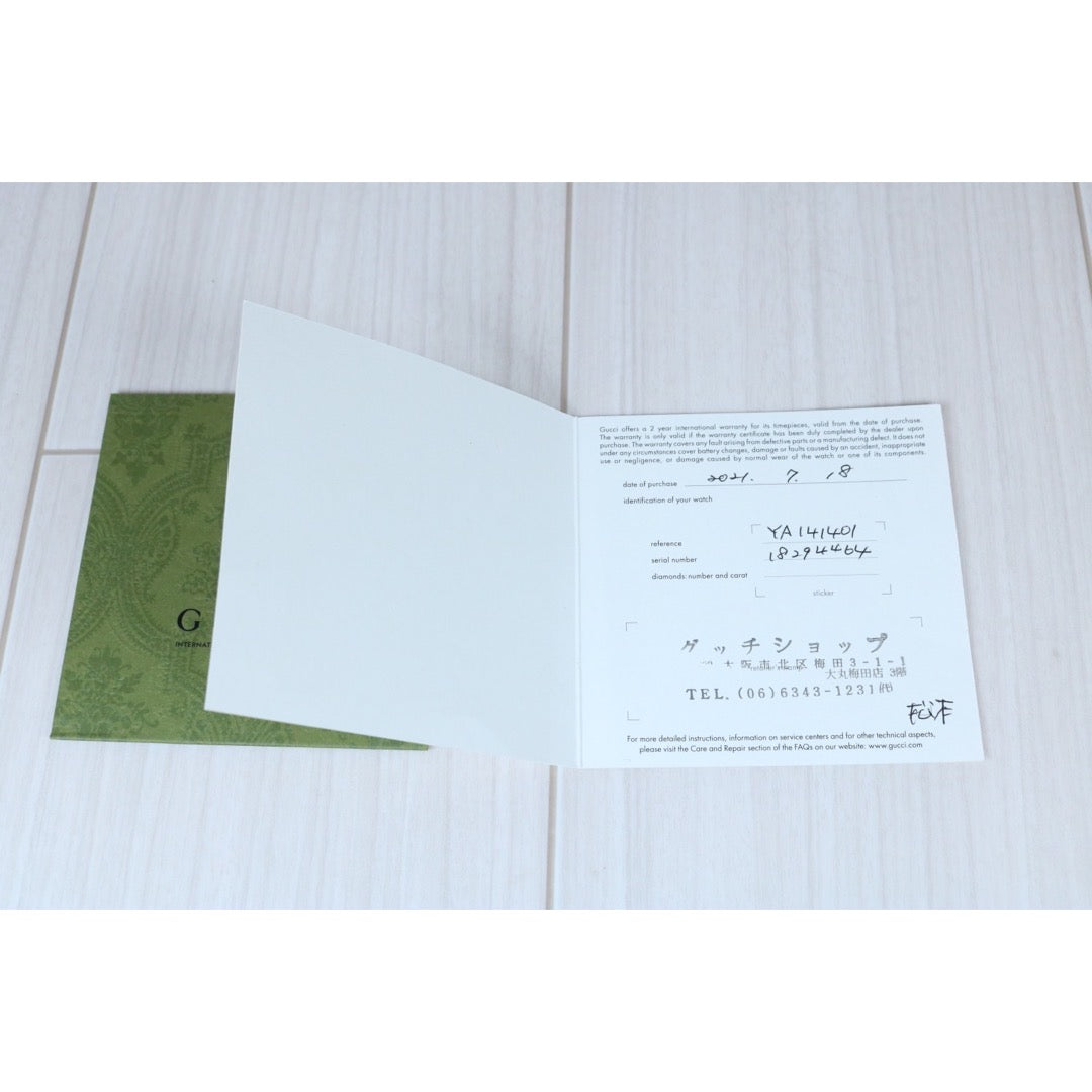 Rank A | GUCCI Leather Chain Watch Black|S24053001