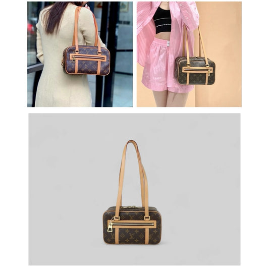 Very Good ( Rank A) | LV Monogram Cite Shoulder Bag IC Chip|X25051510