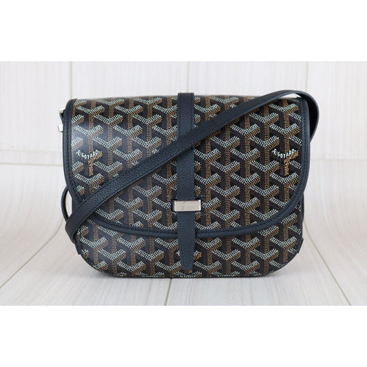 Excellent(Rank SA)| Goyard Belvedere Shoulder Bag Black|X24122401