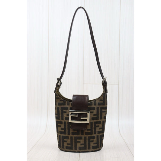Very Good ( Rank A)| FENDI Zucca Mini Potato Case Shoulder Bag |25013110