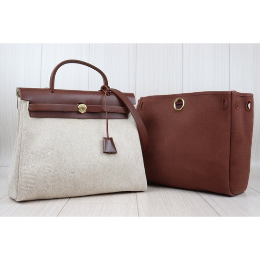 Rank AB | HERMES Herbag PM PM □E Shoulder Bag Made In 2001 Year|24020902