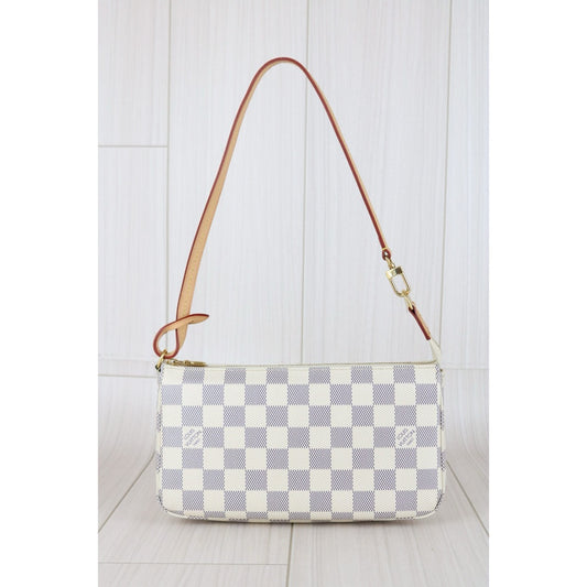 Very Good ( Rank A)|LV Damier Azur Pochette Accessoires Current Model IC Chips Model|X25081506