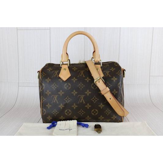 Good ( Rank AB) | LV Monogram Speedy 25 Hand Bag With Shoulder Strap|S25062307