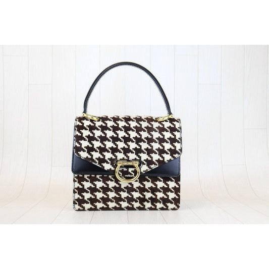 Good ( Rank AB) |CELINE Staggered Pattern Harako × Calf Leather Hand Bag|H24100205
