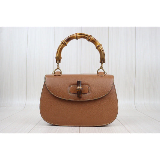Rank A | GUCCI Vintage Bamboo Hand Bag |24031408