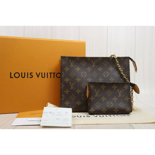 Include Entrupy Certificate of Authenticity|Excellent(Rank SA) | Louis Vuitton Monogram Toiletry Bag 2 Compartments Pouch |S26080614