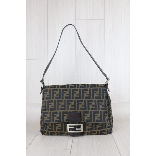 Good ( Rank AB)| FENDI Zucca Mamma Baguette Shoulder Bag|W25110605