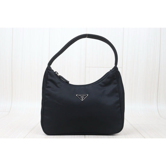 Very Good ( Rank A) | PRADA HOBO HandBag Black|24091914