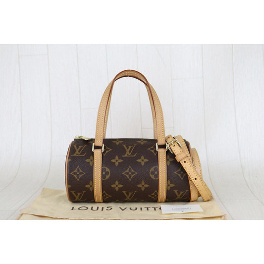 Excellent(Rank SA)| LV Monogram Mini Papillon 19 Handbag Shoulder Bag |H25112812
