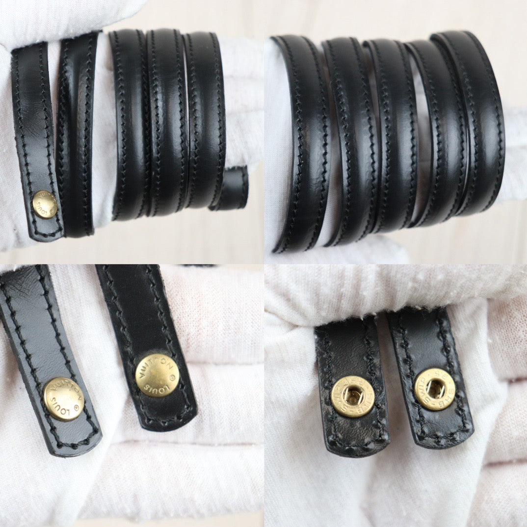 Rank A | LV Epi Shoulder Bag Clutch Bag Black |23121609