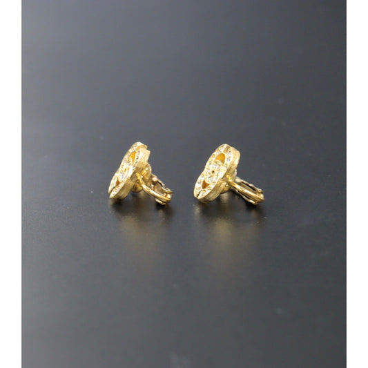 Good ( Rank AB)|CHANEL COCO Mark Diamond Vintage Earrings |24042515