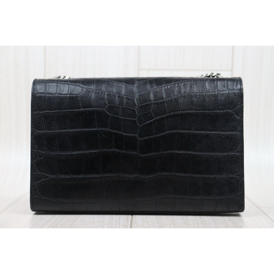 Include Entrupy Certificate of Authenticity|Good ( Rank AB)| Saint Laurent YSL Kate Shoulder Bag Black|W25051602