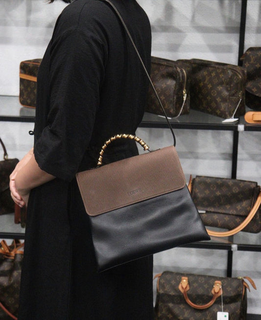 Rank AB | Loewe Belasquez Twist Handbag Shoulder Bag |23101212