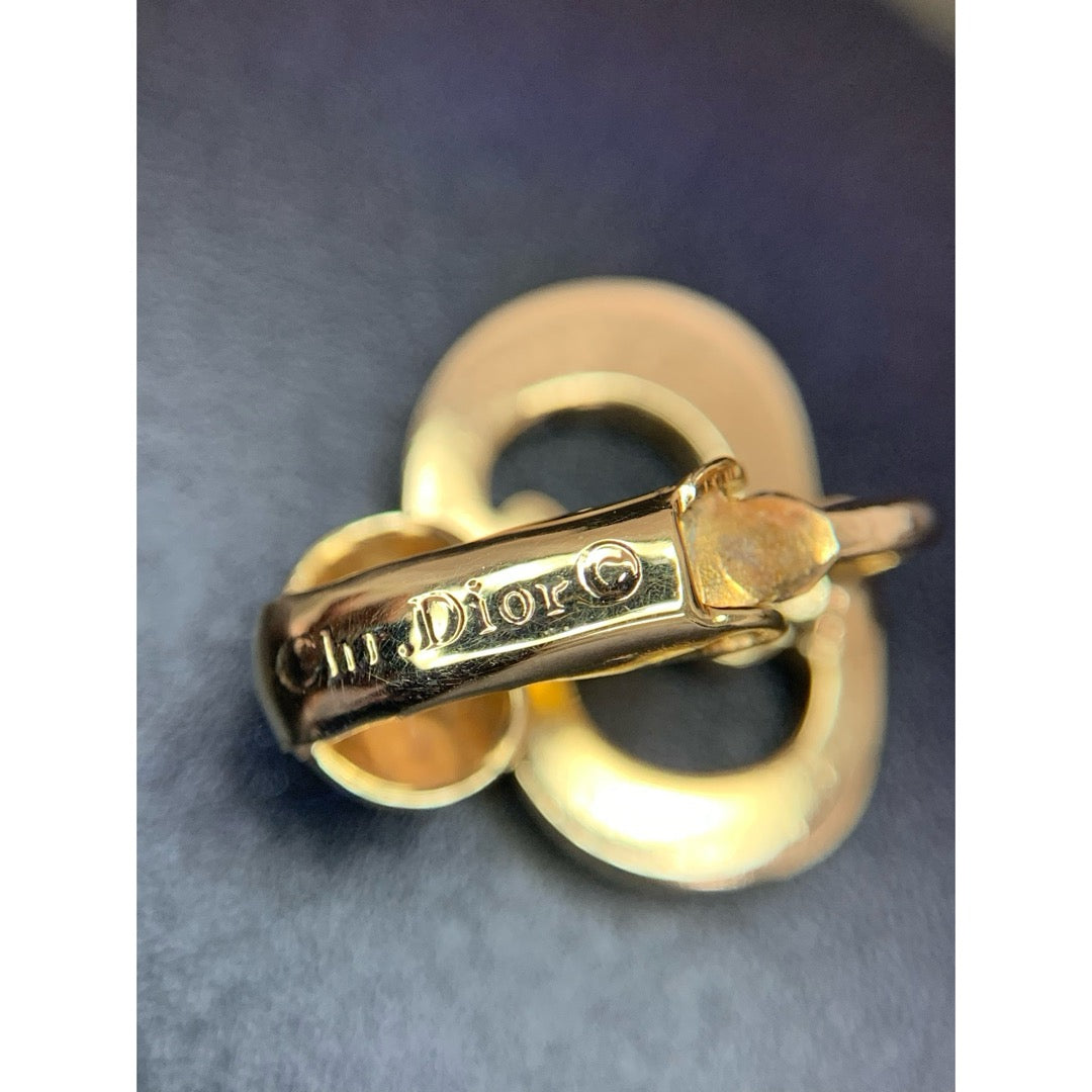 Very Good ( Rank A)| Dior CD Necklace Earring Set |25062608