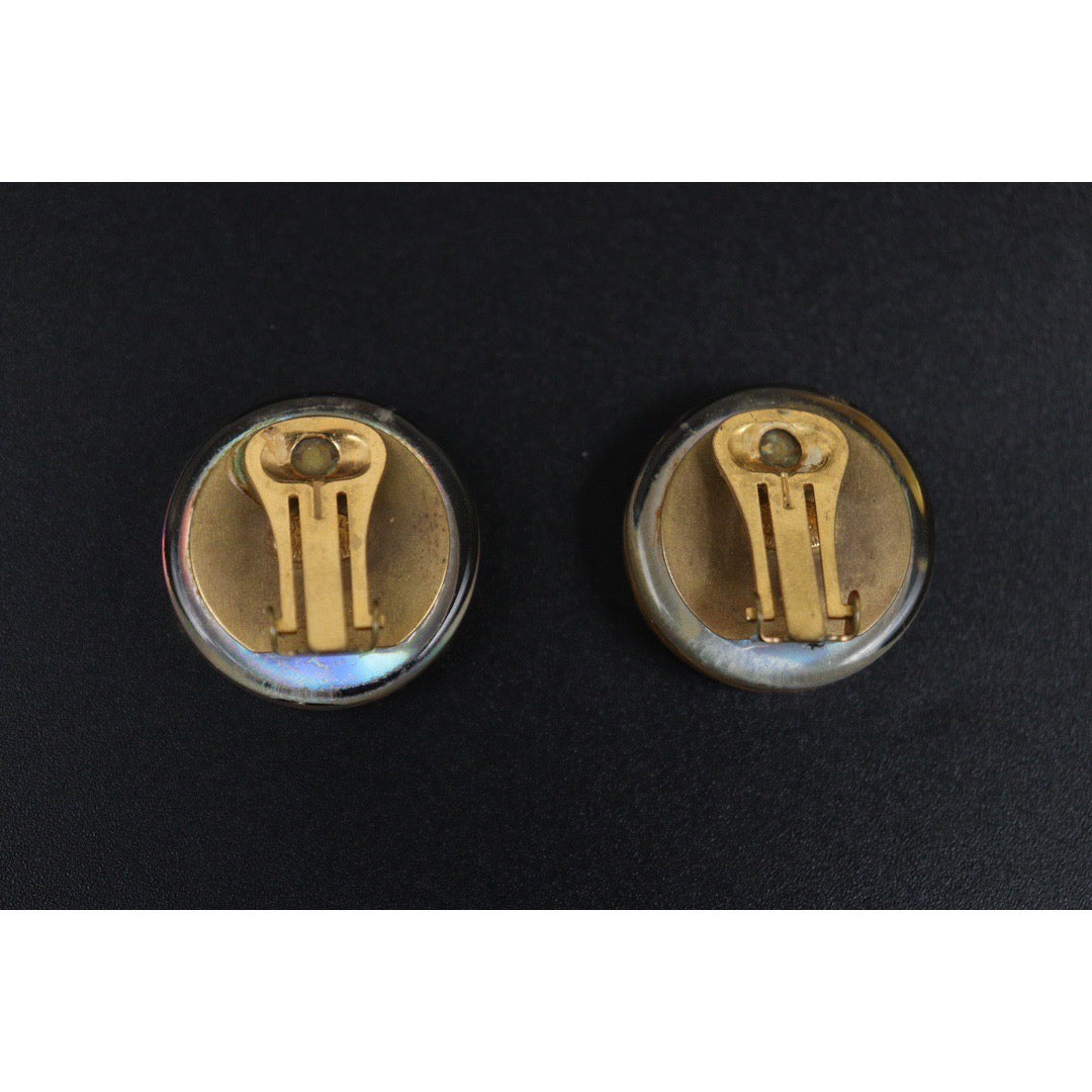 Very Good ( Rank A)|CHANEL Laser Series Ear Clips|Q24041508