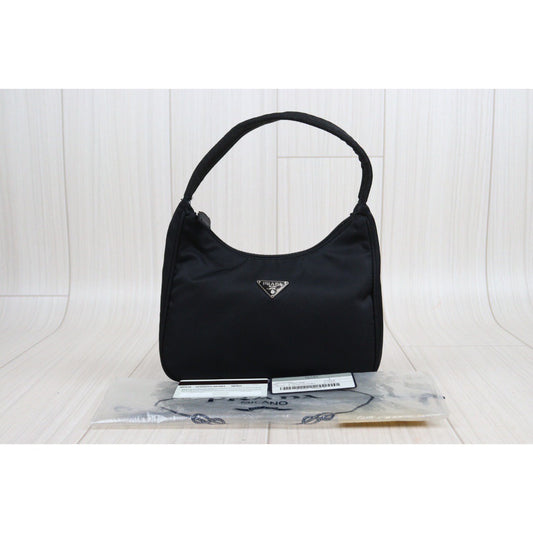 Rank A | PRADA HOBO HandBag Black|23112311