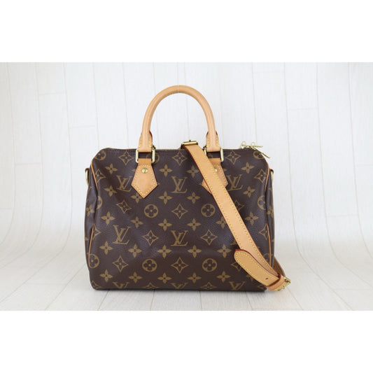 Very Good ( Rank A) | LV Monogram Speedy 25 Hand Bag With Shoulder Strap|S25090110