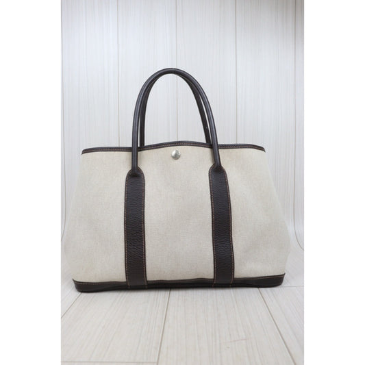 Very Good ( Rank A)| HERMES Garden Party PM Handbag □H Stamp Made In 2004 Year|25101503