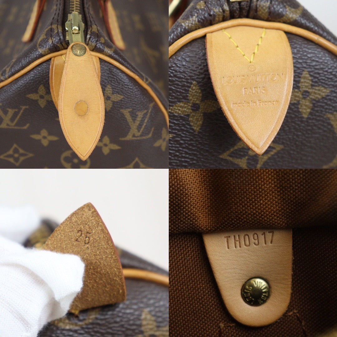 Rank AB | LV Monogram Speedy 25 |V23080601