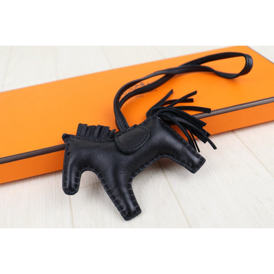 Excellent(Rank SA)| HERMES Rodeo PM Bag Charm So black|S25022802