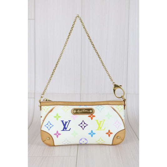 Good ( Rank AB)| LV Takashi Murakam Multi Monogram Pochette Mira MM Accessory Pouch|X24121304