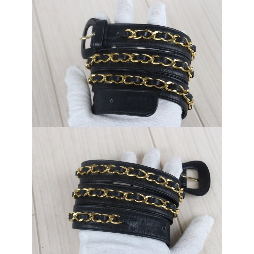 Rank A | CHANEL Matrasse Lambskin Waist Bag|23082619