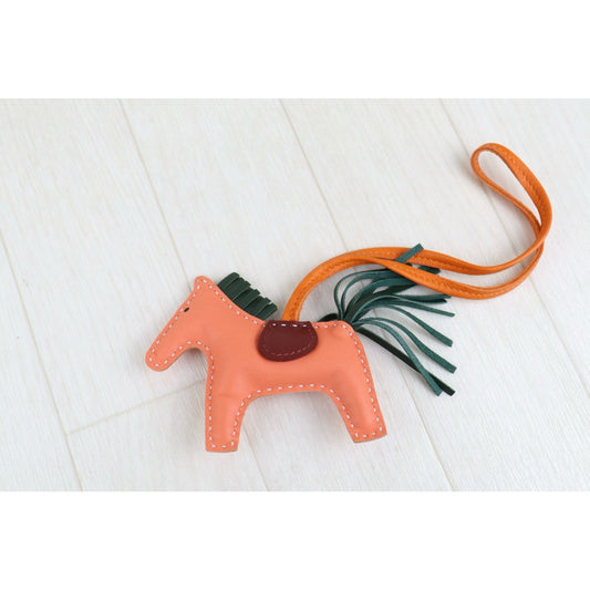 Excellent(Rank SA)| HERMES Rodeo PM Bag Charm Orange|S25022804