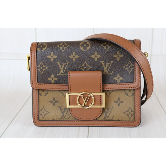Very Good ( Rank A) |LV Monogram Reverse Dauphine PM Shoulder Bag IC Chips Model|S26011201