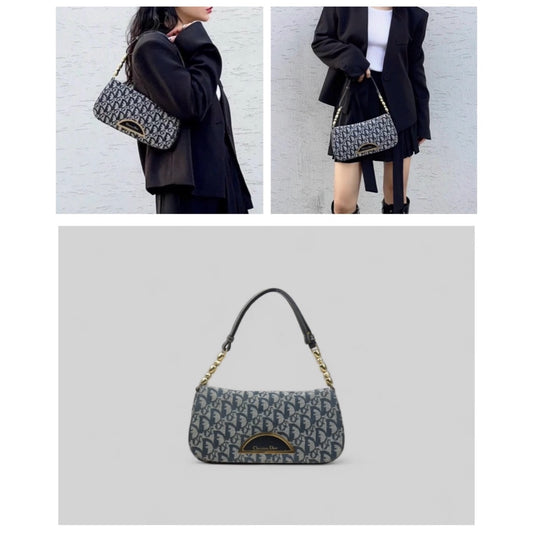 Good ( Rank AB)| Dior Trotter Half Moon Shoulder Bag |V25060512