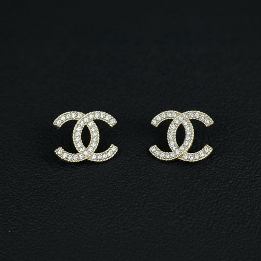 Include Authentic Detective Certificate of Authenticity|Very Good ( Rank A) |CHANEL A19K COCO Mark Rhinestone Earrings Made In 2019Year|S26061604