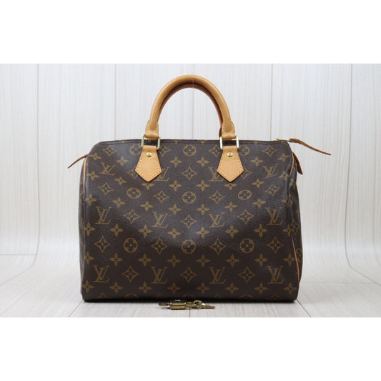 Rank AB| LV Monogram Speedy 30 Hand Bag |VT25030104