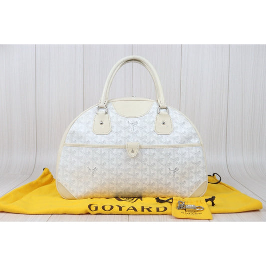 Good ( Rank AB)| Goyard Bowling Bag Handbag White |Y24080201