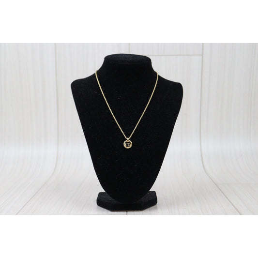 Rank A | Dior Earring Necklace Set Gold|24061332