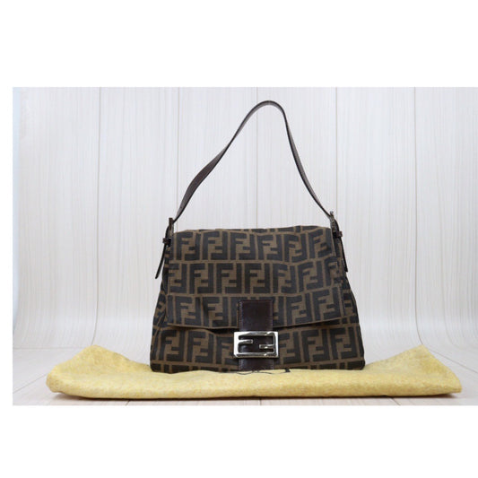 Rank A| FENDI Zucca Mamma Baguette Shoulder Bag |24041104