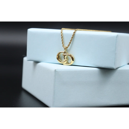 Very Good ( Rank A) | Dior CD Necklace Earring Set |25072414