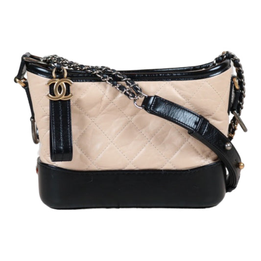 Rank A｜CHANEL Gabrielle Aged Calfskin Small Hobo Bag Shoulder Bag  Made in 2019-2020 Year｜S24051101