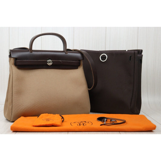 Good ( Rank AB)| HERMES Herbag PM □I Shoulder Bag Made In 2005 Year|24111205