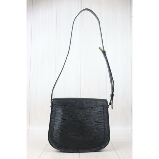 Very Good ( Rank A)|LV Epi Saint-Cloud GM Shoulder Bag Black|24100411