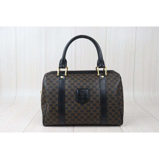 Rank AB | CELINE Macadam Black Poston 25 Bag |V24080807