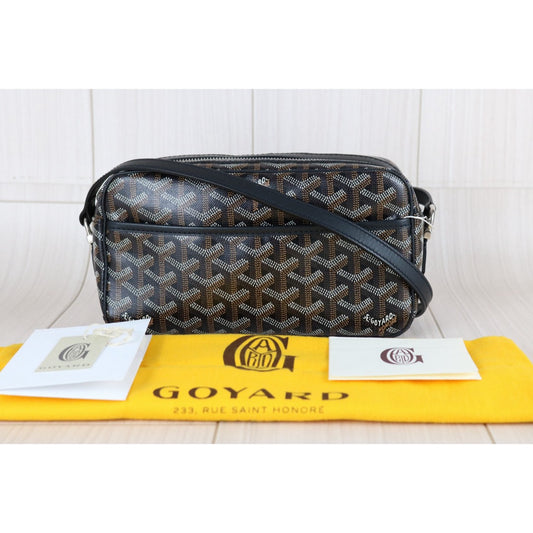 Very Good ( Rank A) | Goyard Cap Vert Shoulder Bag Black|S25070710